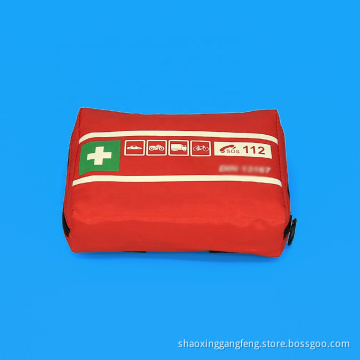 Wholesale manufacturer red color wound care small medical tactical fist aid kit bag